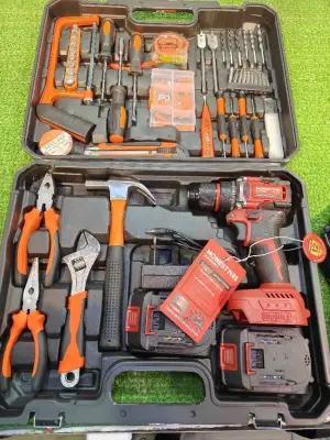 Kit 118 pièce honest plus  visseuse 21 v brushless
