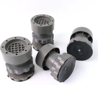 ensemble de pieds ou coussinets anti-vibrations ajustables, principalement utilisés sous les machines à laver et sèche-linge